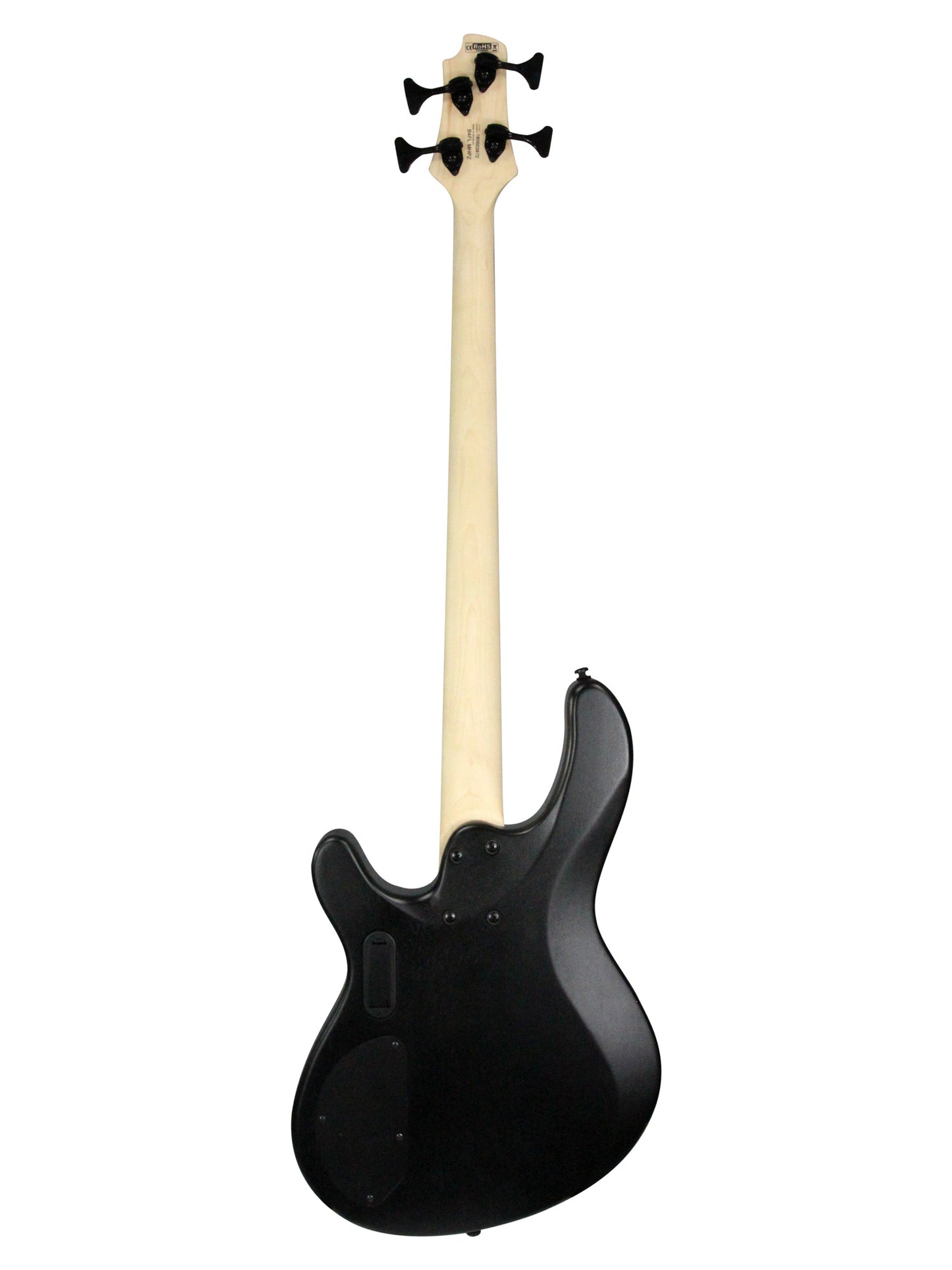 B4FL Piezo, série limitée, corps okoume, manche érable, micro Bartolini MK-1 et Powerbridge Fishman, fretless, black burst