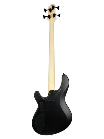 B4FL Piezo, série limitée, corps okoume, manche érable, micro Bartolini MK-1 et Powerbridge Fishman, fretless, black burst