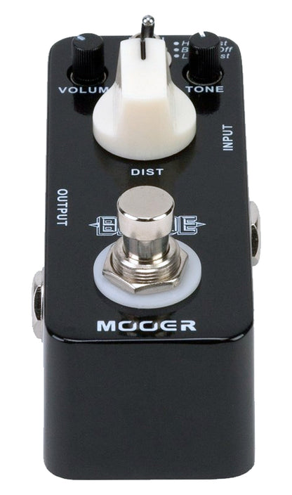 Pédale BLADE, distorsion 3 modes (Lo Boost/Boost Off/Hi Boost), boîtier métal, true bypass, noir