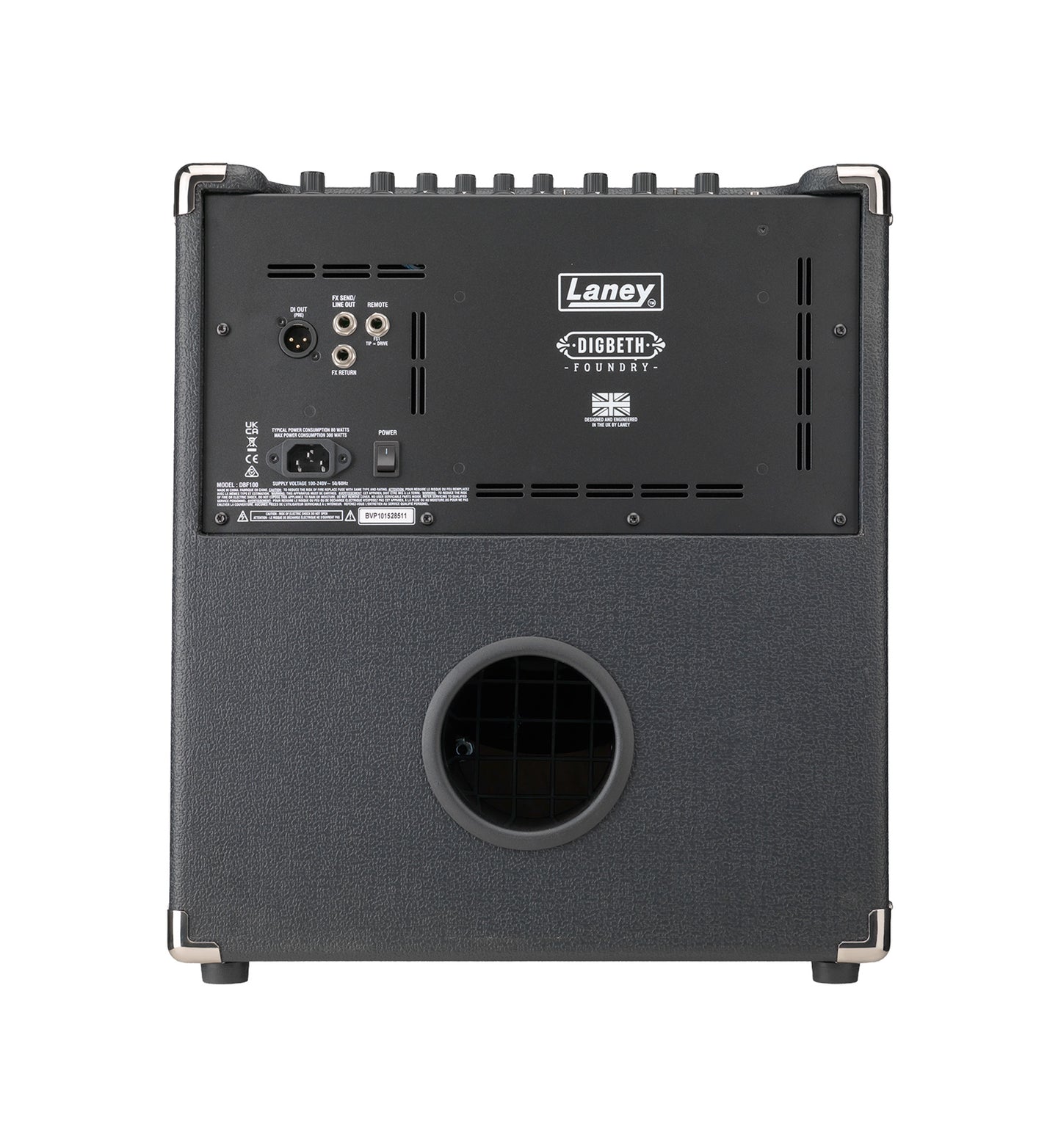 Combo basse DBF100, amplification 100W Class D, 1x HP 12" HH Blue Audio, 2 canaux, EQ 3 bandes, TILT et PRESHAPE, noir