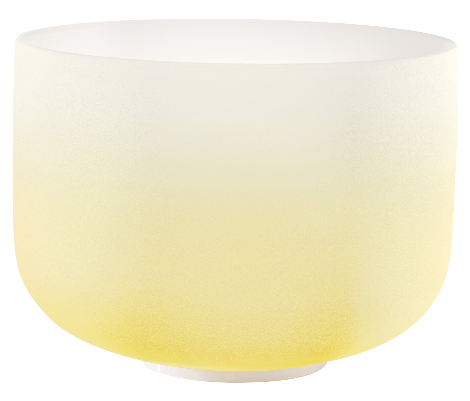 SINGING BOWL SONIC ENERGY CRISTAL 12" yellow, navel chakra, E4 329.63hz, quartz, couleur effet gelé