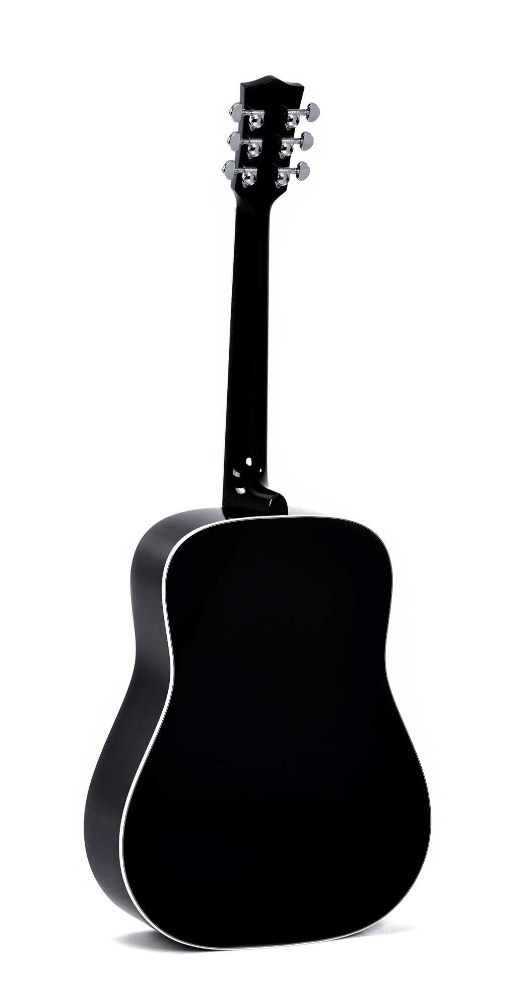 Modèle DM-SG5-BK, Dreadnought, table épicéa massif, f/e acajou, touche micarta, EQ Fishman, noir