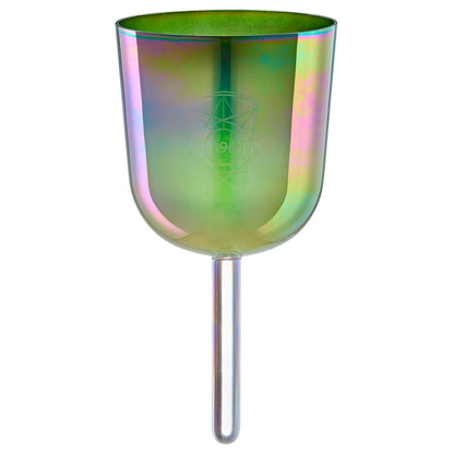 SINGING BOWL SONIC ENERGY CRYSTAL 396 HZ, COLORIS OLIVE GREEN