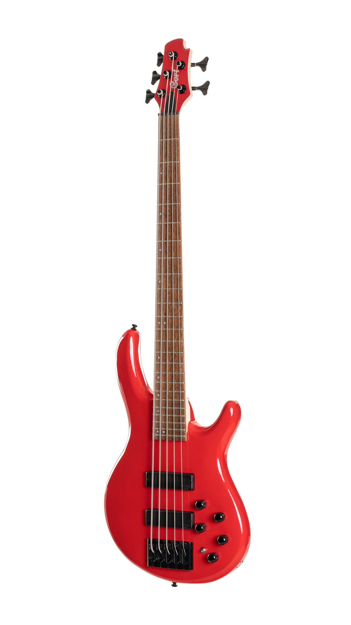 C5 Deluxe, corps peuplier, micros Bartolini MK-1 et préampli Markbass MB-1, candy red