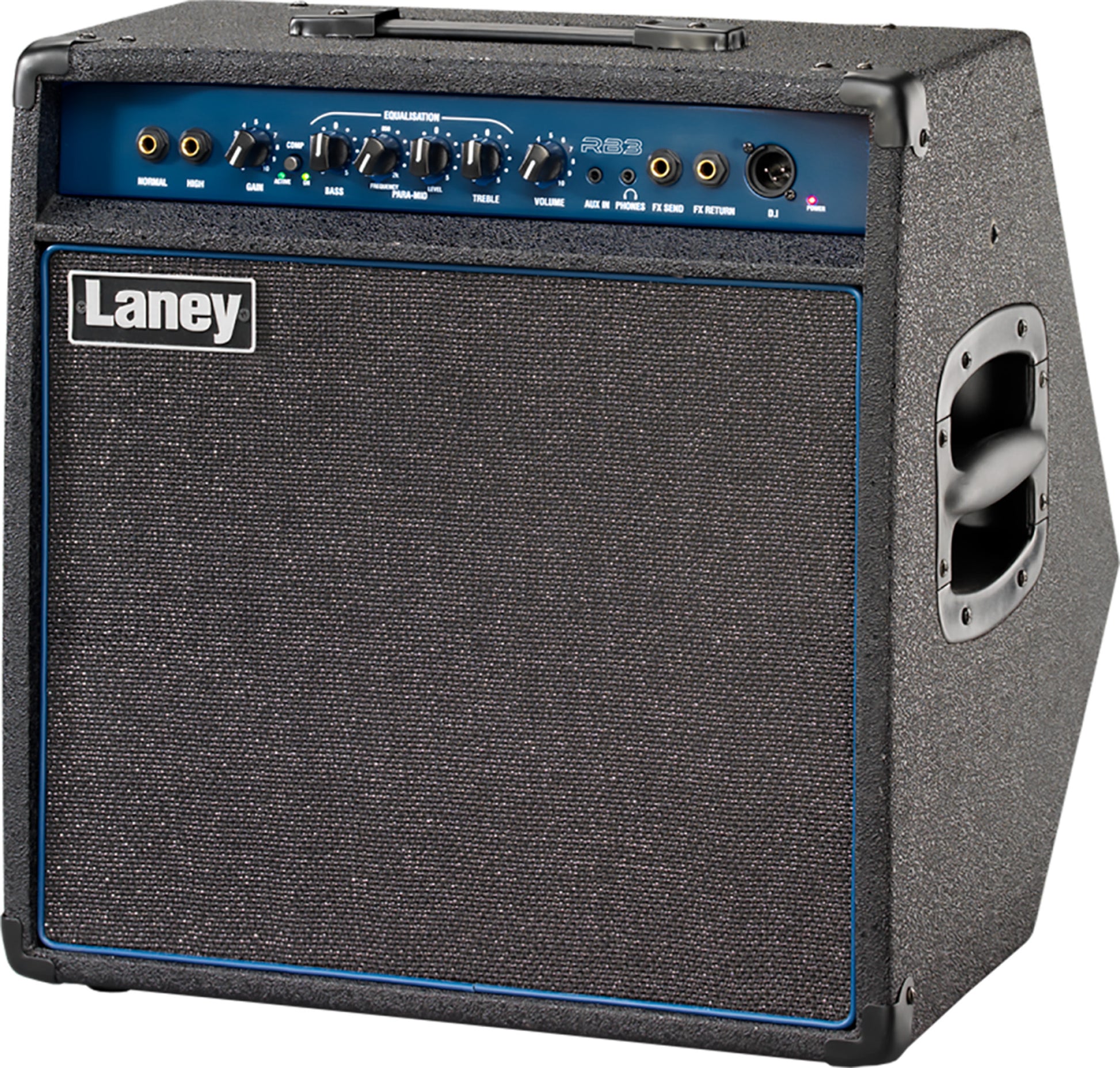 Combo 65W, HP 12" Custom Celestion, entrées active & passive, compresseur commutable, limiter