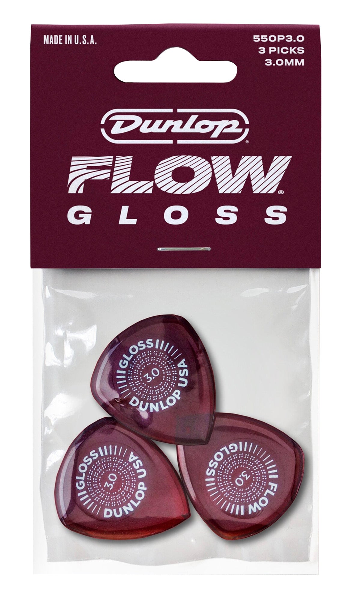 Sachet de 3 médiators FLOW GLOSS Ultex 3.0 mm