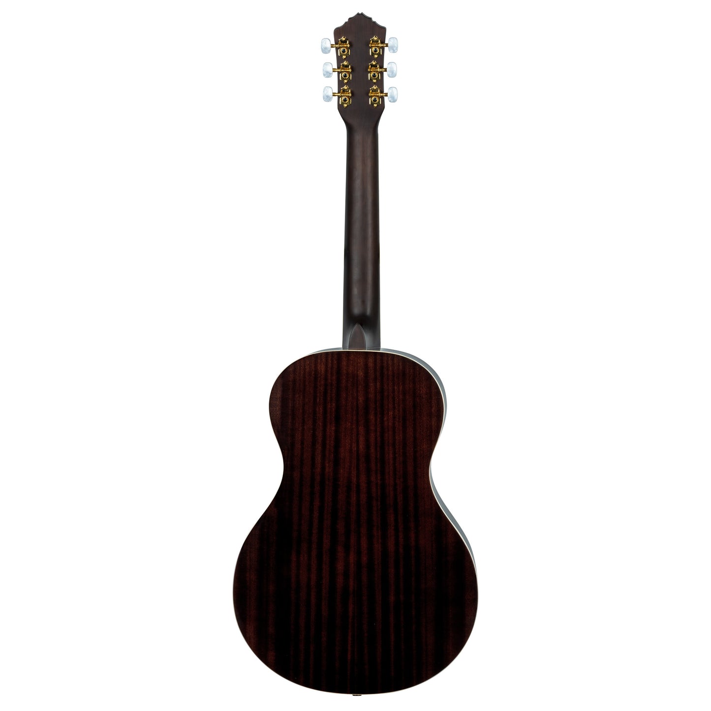 RRA-PLT, forme Parlor, table épicéa, fond & éclisses acajou, sillet 52 mm, housse assortie, bordeaux brillant