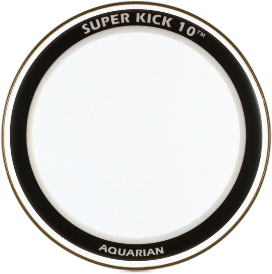 Peau Super-Kick 10 22", 2 plis médium (0.25mm), atténuateur flottant, transparente