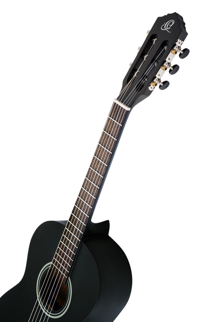 RST5M-3/4, table épicéa, fond & éclisses catalpa, touche & chevalet noyer, sillet 45 mm, diapason 590 mm, noir mat