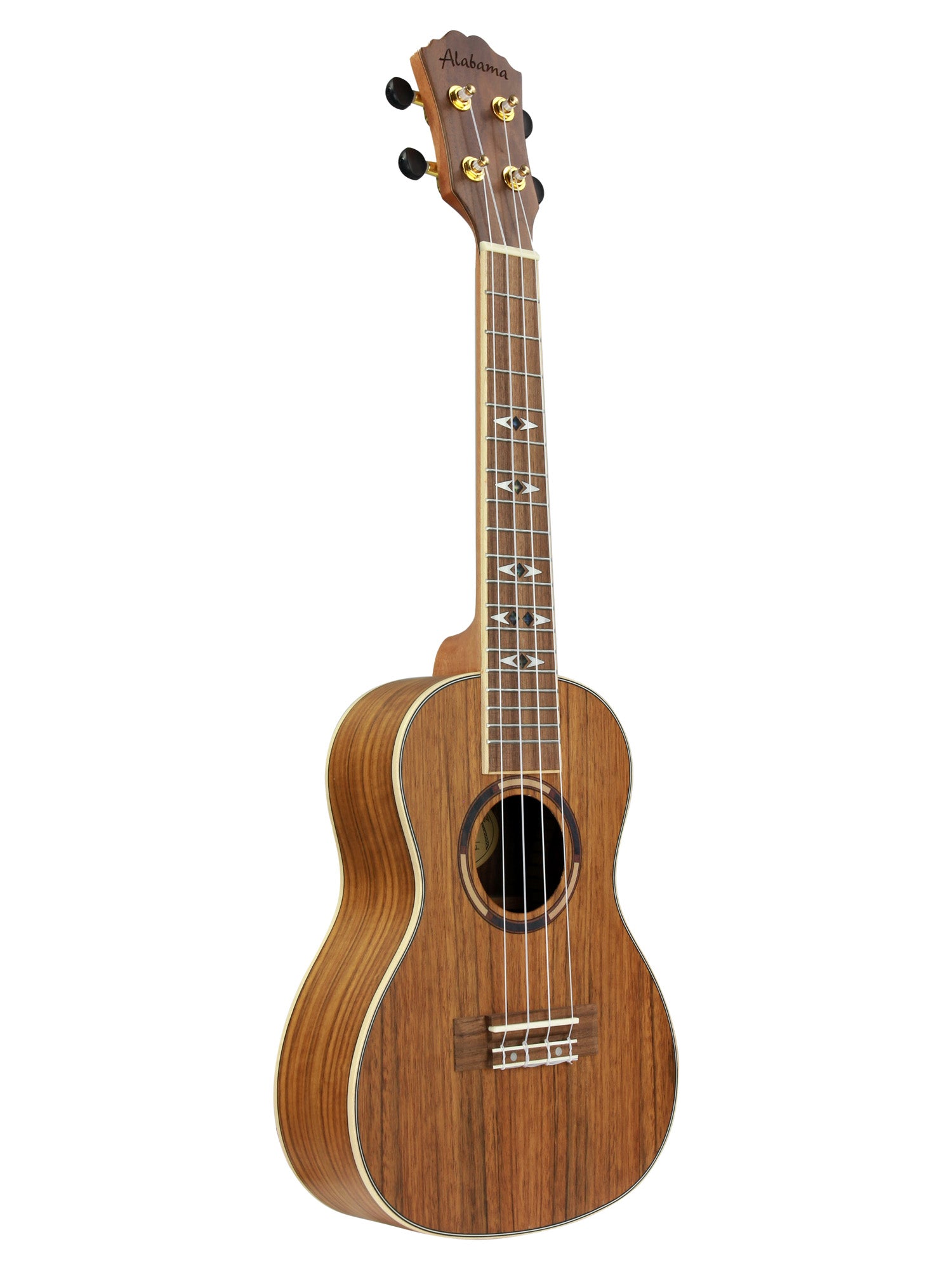 Ukulélé Concert, table Hickory massif, fond & éclisses Hickory, manche okoume, touche & chevalet noyer, avec housse, naturel