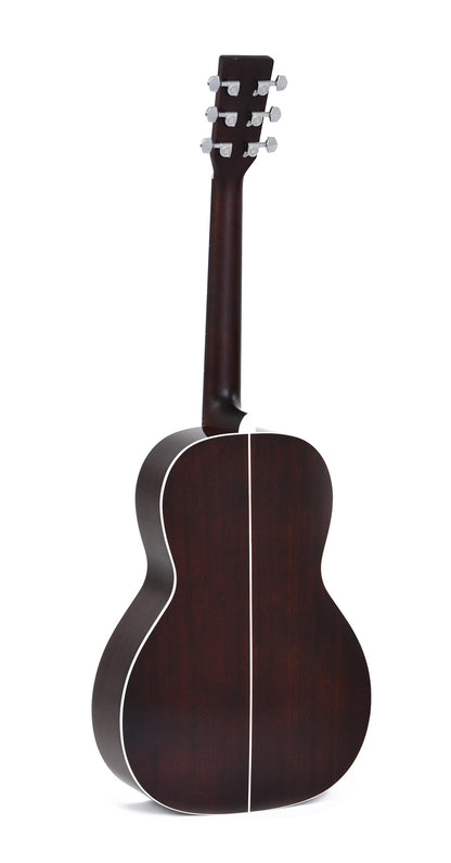 Modèle 00M-1SL-SB, Forme 00, table épicéa massif, f/e acajou, touche micarta, sunburst brillant, gaucher