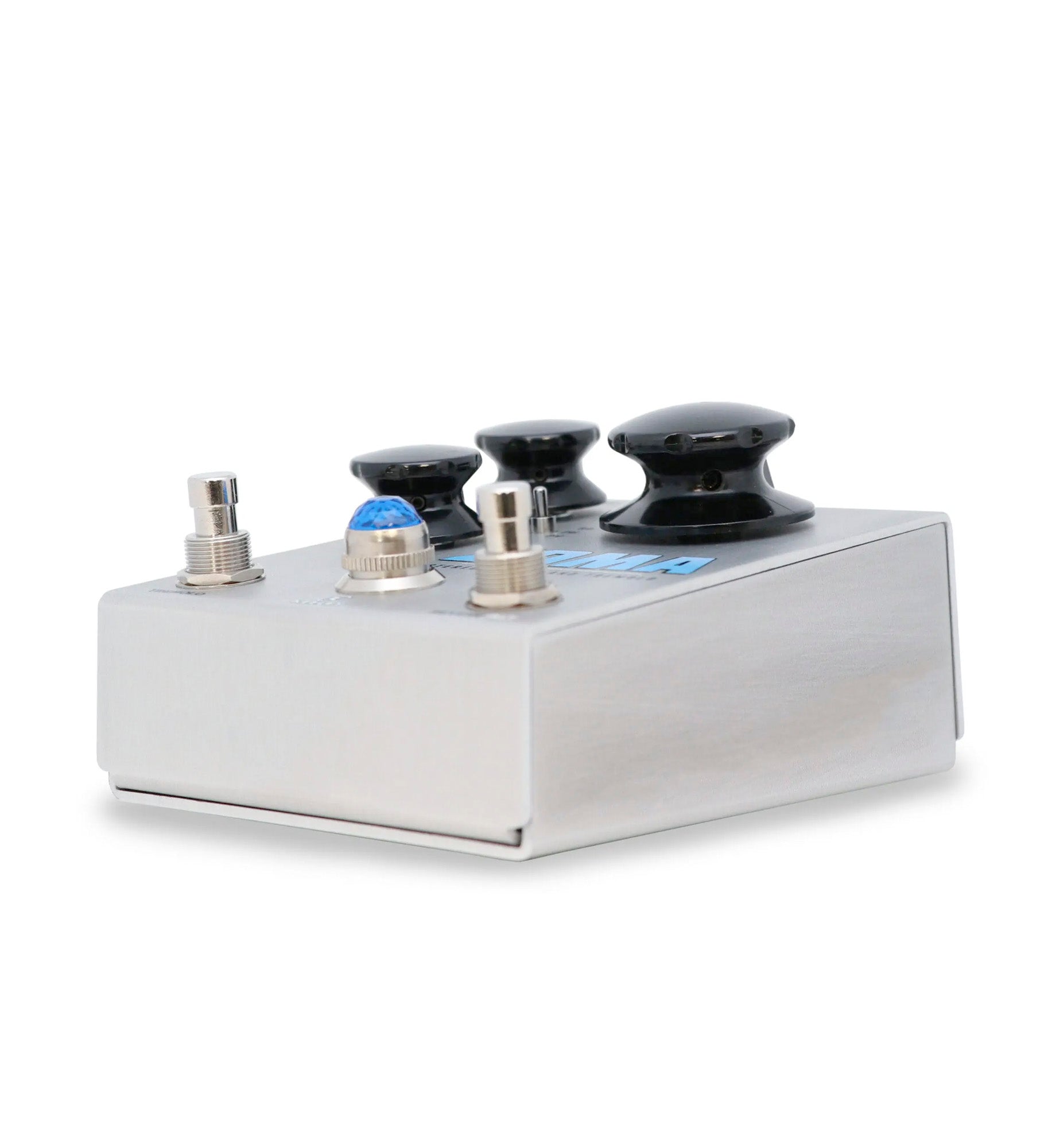 Pédale ZOMA, réverbération et trémolo stéréo, 3 modes, ordre d'effet commutable, boîtier métal, gris