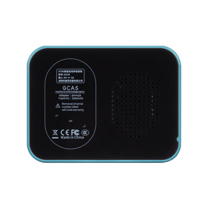 Amplificateur GCA5, 5W, HP 2.2", connexion Bluetooth, entrée Jack 6.35, fonctionne sur batterie, bleu