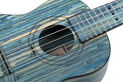 RUSWB-CC, modèle Concert, table bambou massif, fond et éclisses bambou massif, manche bambou, housse, stone washed satiné