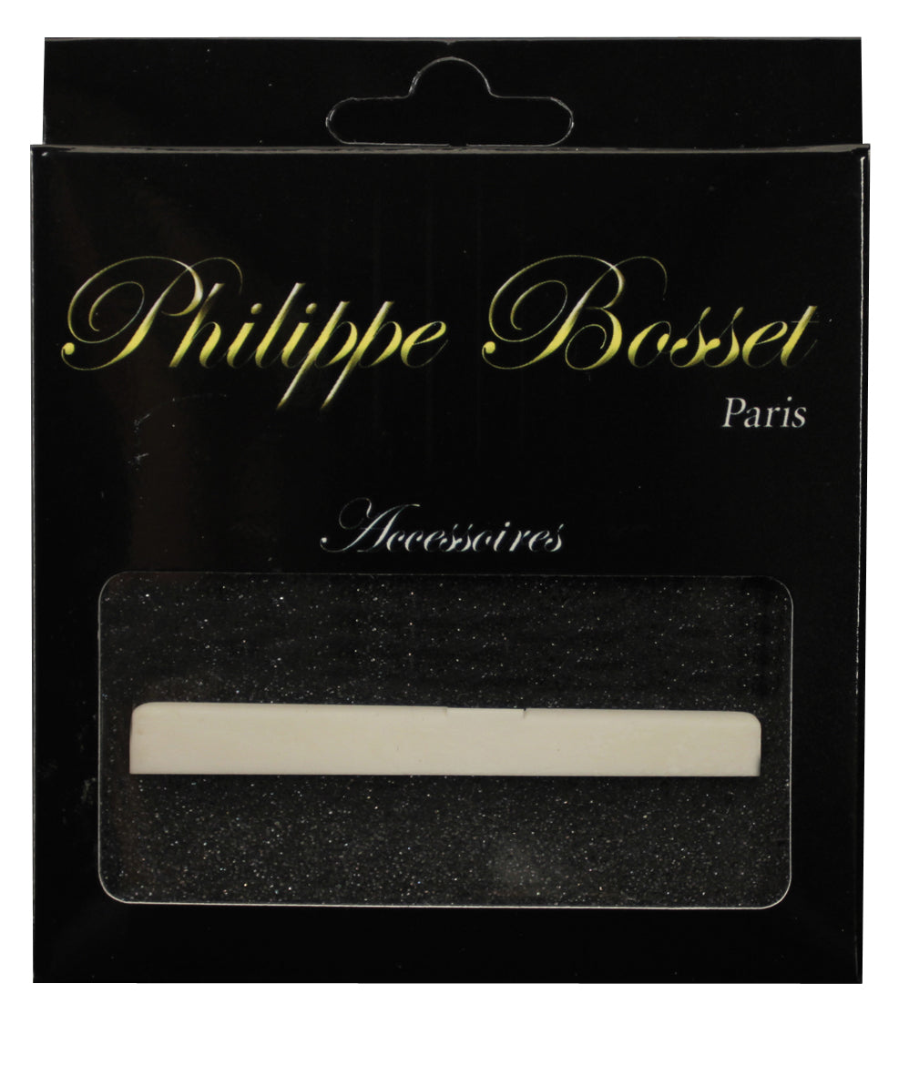 Sillet de chevalet pour guitare classique, compensé, os (80 x 3 x 9 mm)