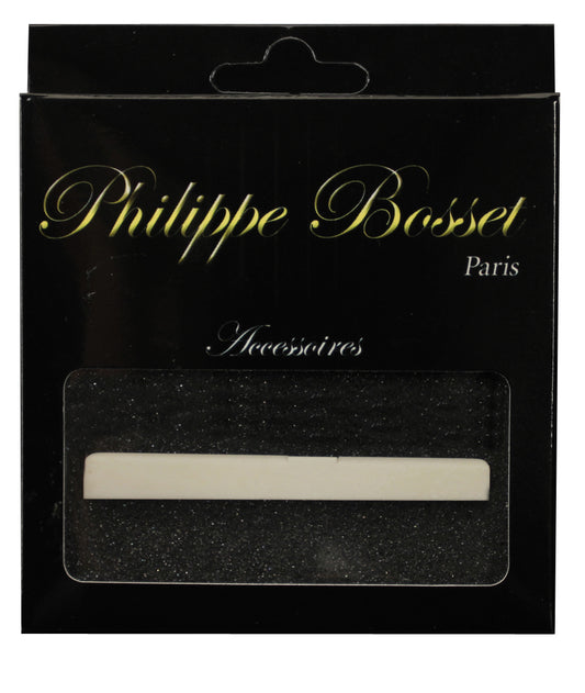 Sillet de chevalet pour guitare classique, compensé, os (80 x 3 x 9 mm)