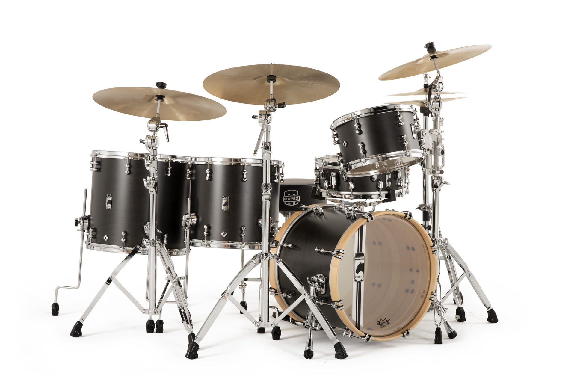 Mapex Black Panther Design Lab CHERRYBOMB, 4 fûts, noir satiné