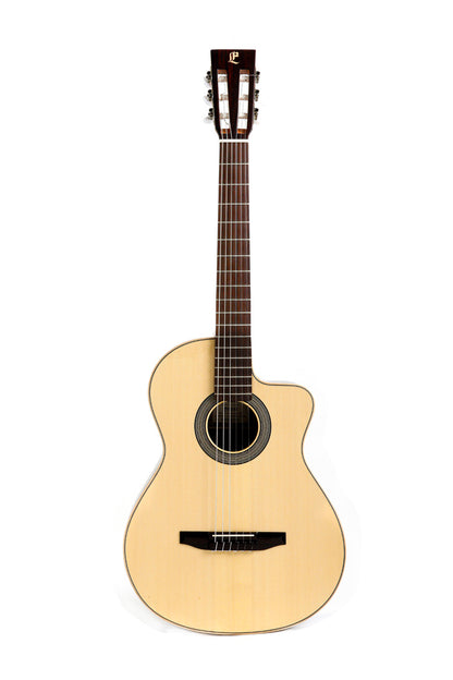 CROSSOVER-SP, pan coupé, EQ Fishman Sonitone, table épicéa massif, fond & éclisses palissandre, satiné, table brillante