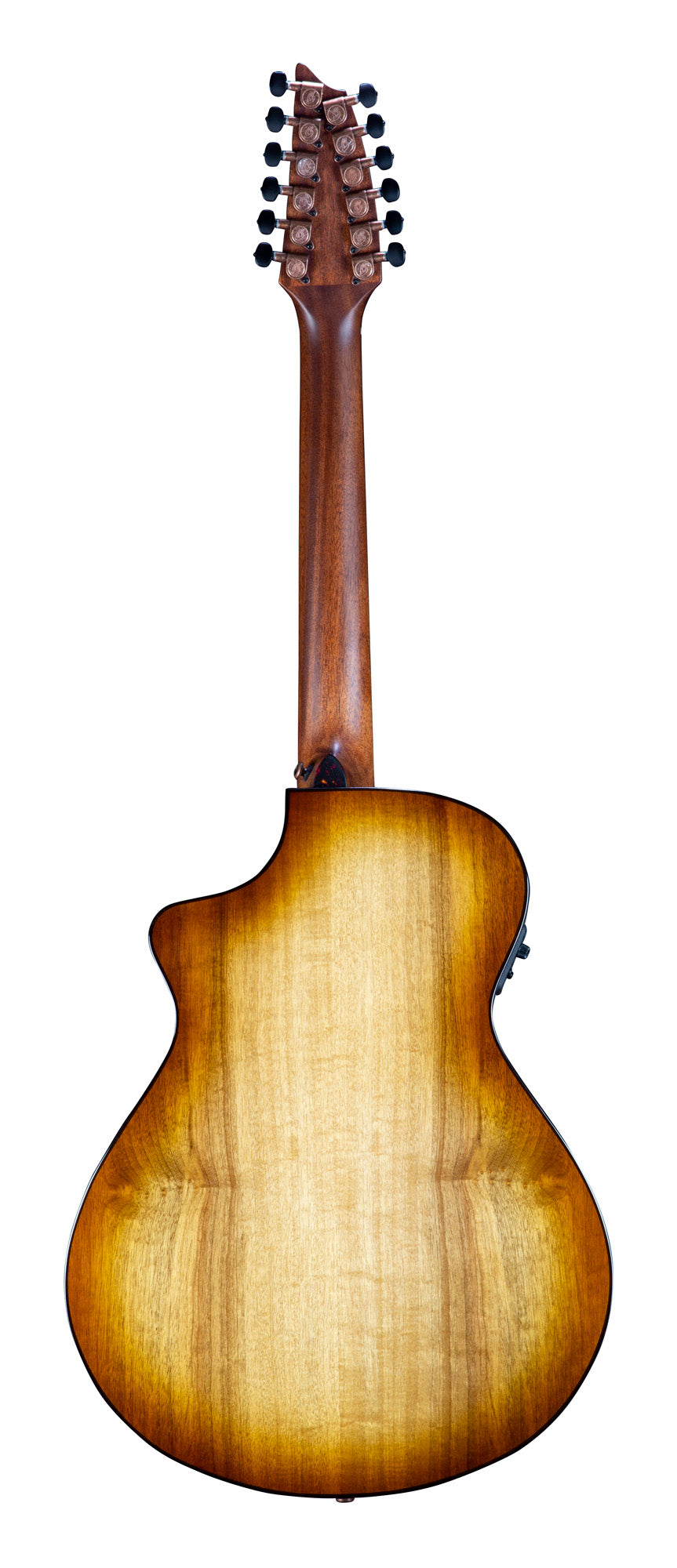 PURSUIT EXOTIC S CONCERT AMBER 12 CORDES CE, table myrtlewood massif, f/e myrtlewood, EQ Fishman Presys I, amber