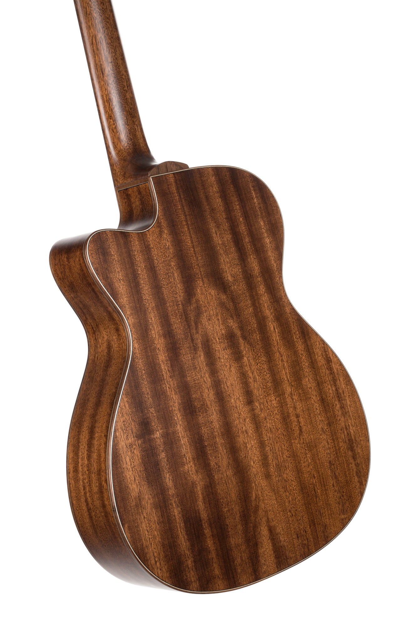 FLOW-OC, forme OM, table cèdre rouge massif, fond & éclisses acajou, EQ LR Baggs Anthem, soft case, naturel satiné