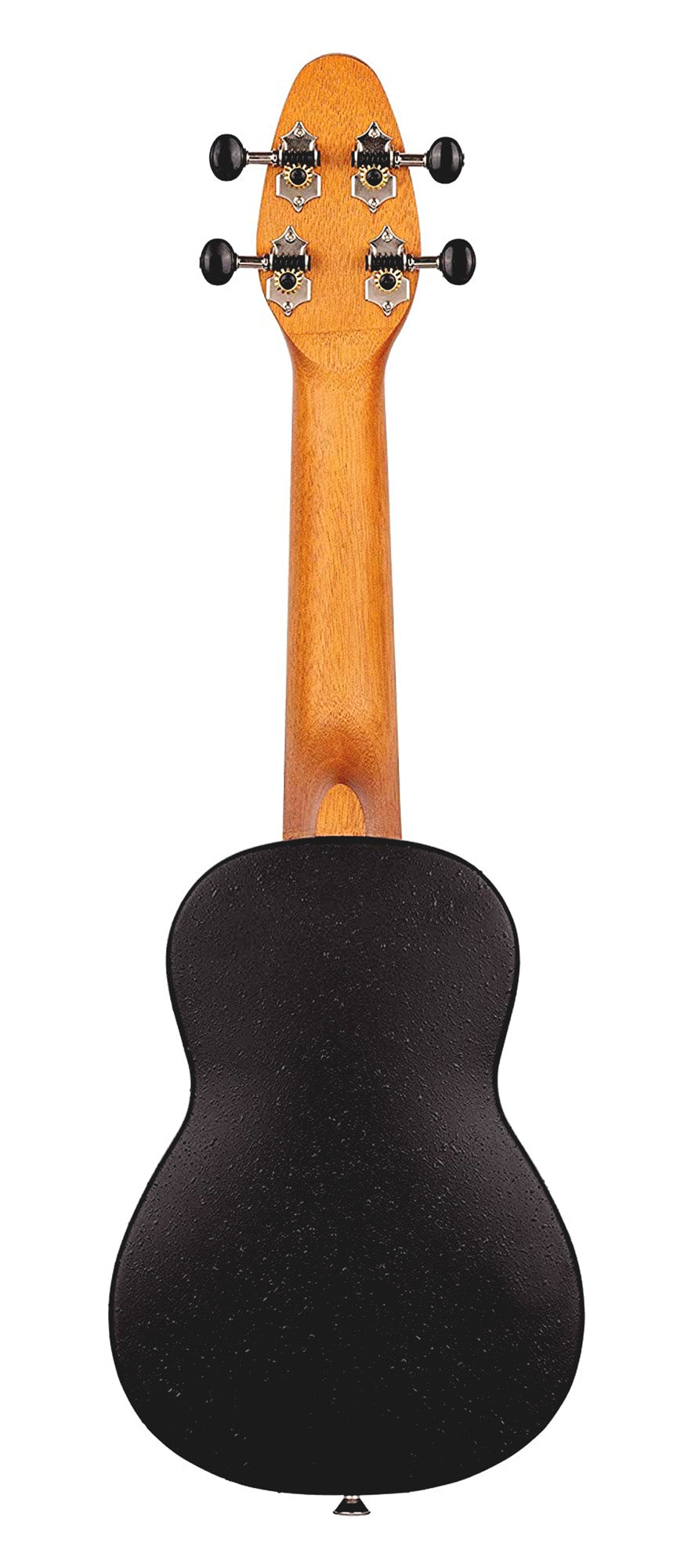 K2-SP, pack ukulélé Soprano, table agathis design"Spaceman", corps ABS légèrement galbé, manche okoumé, 12 frettes, accessoires