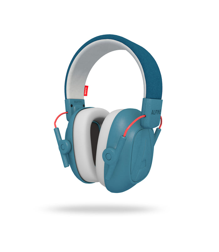 Muffy Kids, casque auditif conçu pour les enfants à partir de 5 ans, atténuation 25 dB, sac de transport, bleu