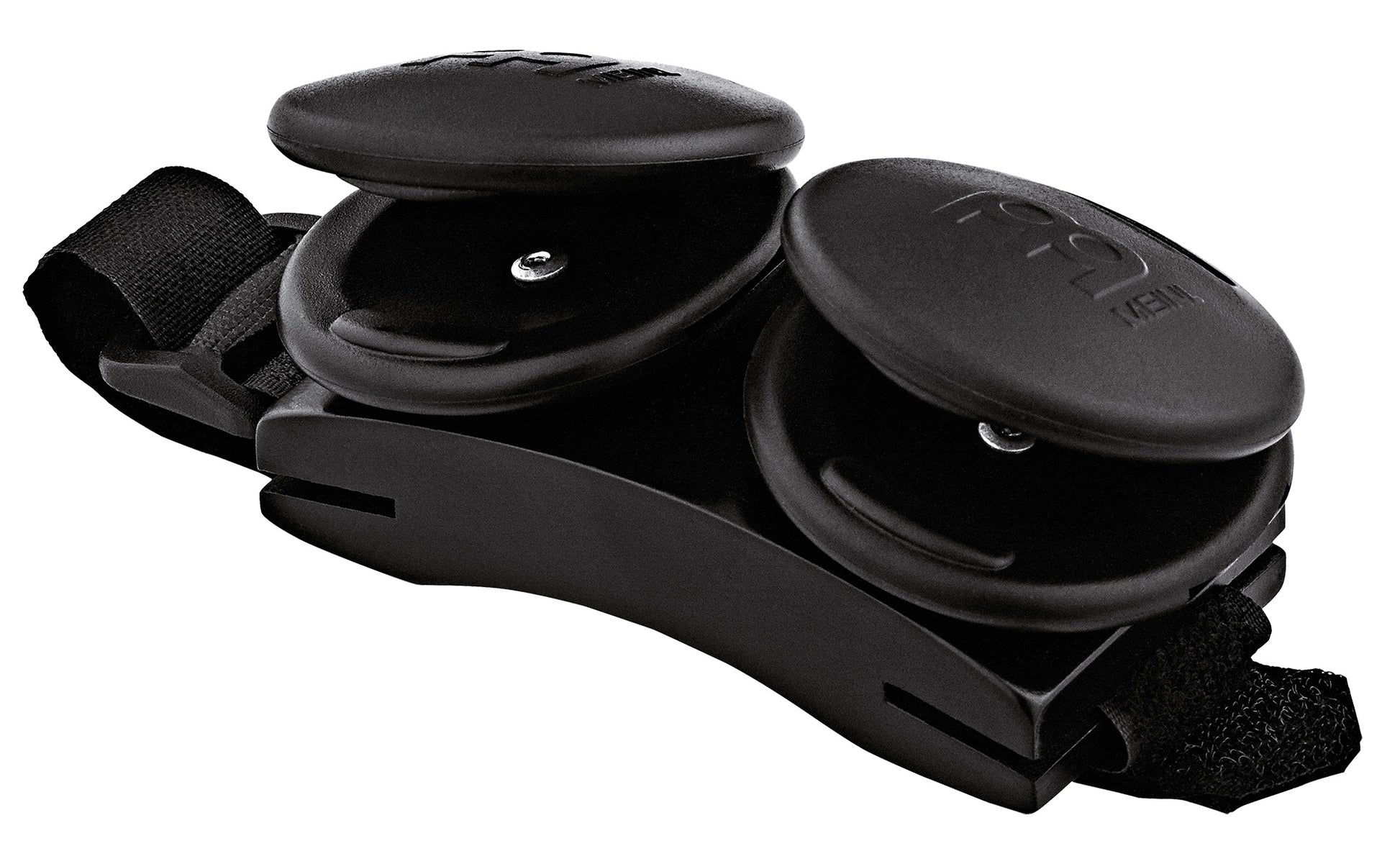 Castagnettes Meinl pour pied en chêne, noires, courroie ajustable, noir