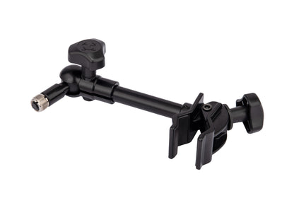 Support pour micro, attache sur pieds ronds ou carrés jusqu'à 3.5 cm d'épaisseur, noir