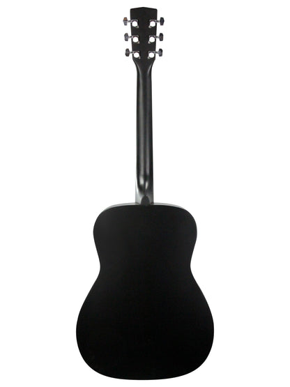 AF510, forme Concert, table épicéa, fond & éclisses acajou, manche acajou, touche & chevalet merbau, noir satiné