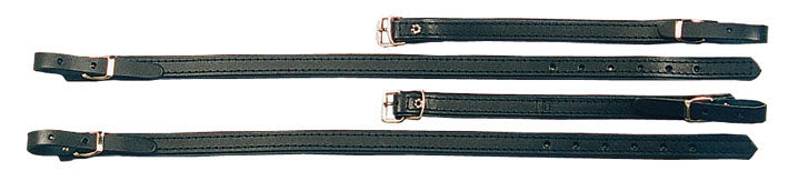 Cuir noir, 48 et 60 basses, largeur 2 cm