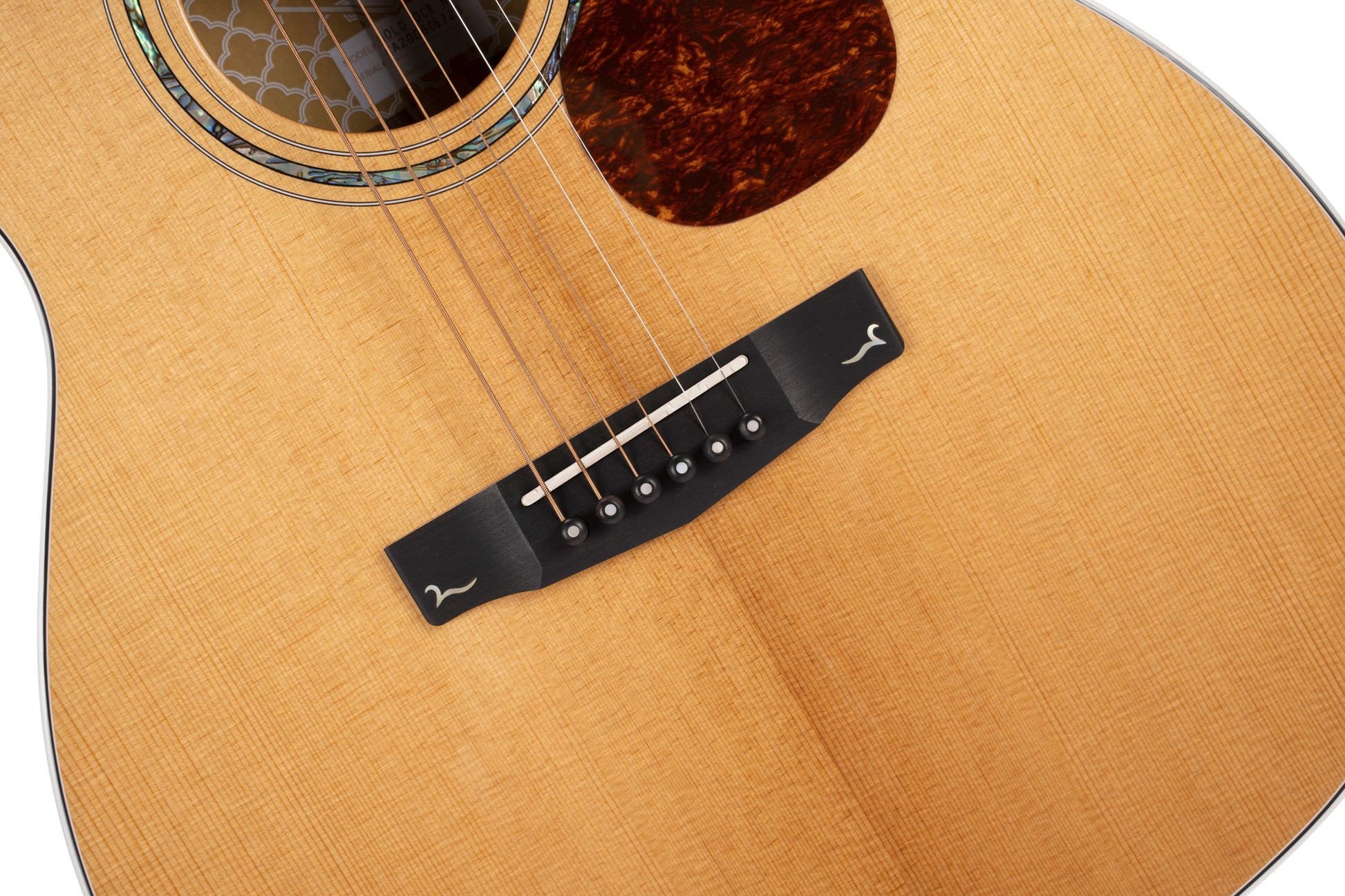 GOLD-OC8, forme Orchestra Model pan coupé, table épicéa Sitka massif, f/e pau ferro massif, EQ Fishman Flex Blend, naturel