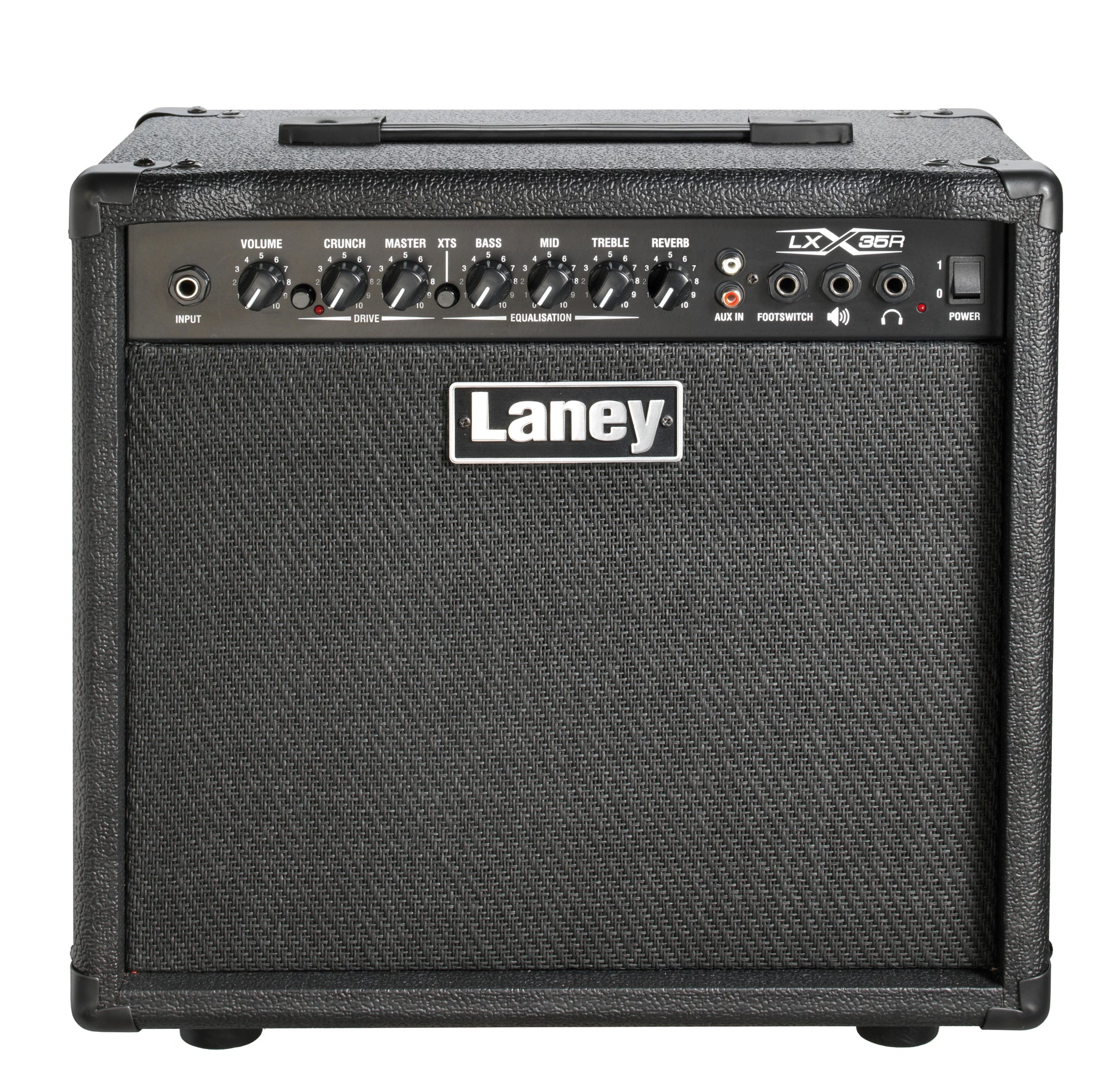 Ampli guitare électrique 35W, 1x HP 10", 2 canaux, EQ 3 bandes, réverb, 10 kg, noir