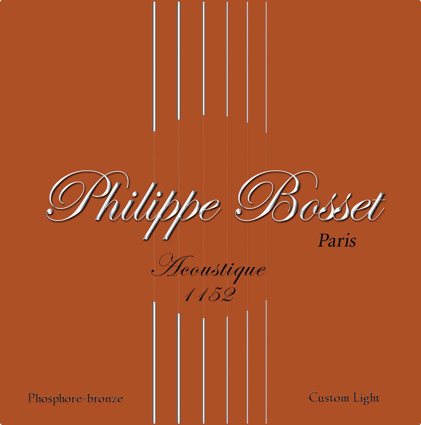 Jeu de cordes pour acoustique Custom Light (11-15-24w-30w-42w-52w), phosphore bronze