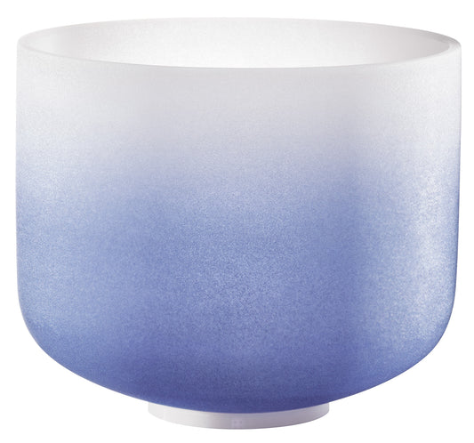 SINGING BOWL SONIC ENERGY CRISTAL 9", dark blue, brow chakra, A4 440hz, quartz, couleur effet gelé