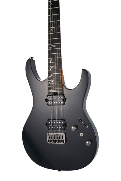 MOOER MMT100, corps aulne américain, manche érable torréfié, touche palissandre, pearl black, avec housse