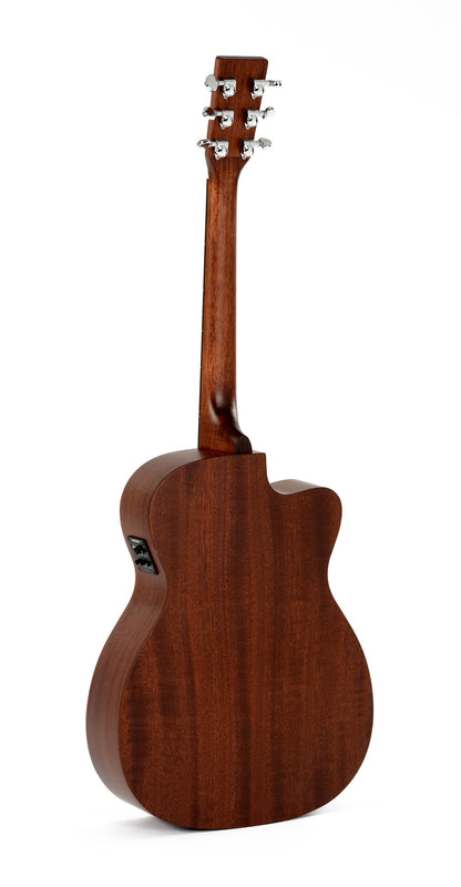 Modèle 000MC-15EL, Forme 000 pan coupé, table acajou massif, f/e acajou, touche micarta, EQ Fishman, naturel satiné, gaucher