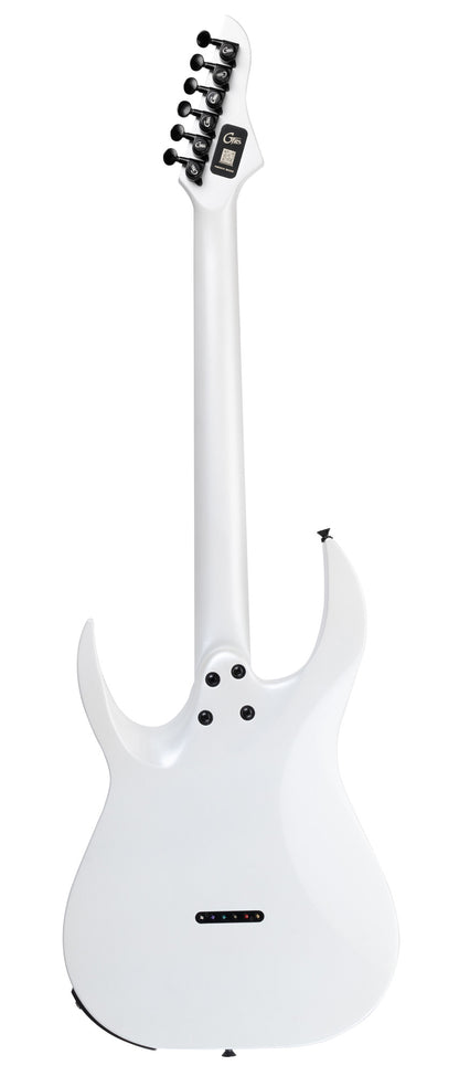 GTRS M800, corps aulne, manche érable torréfié, touche palissandre, micros et processeur GTRS, pearl white