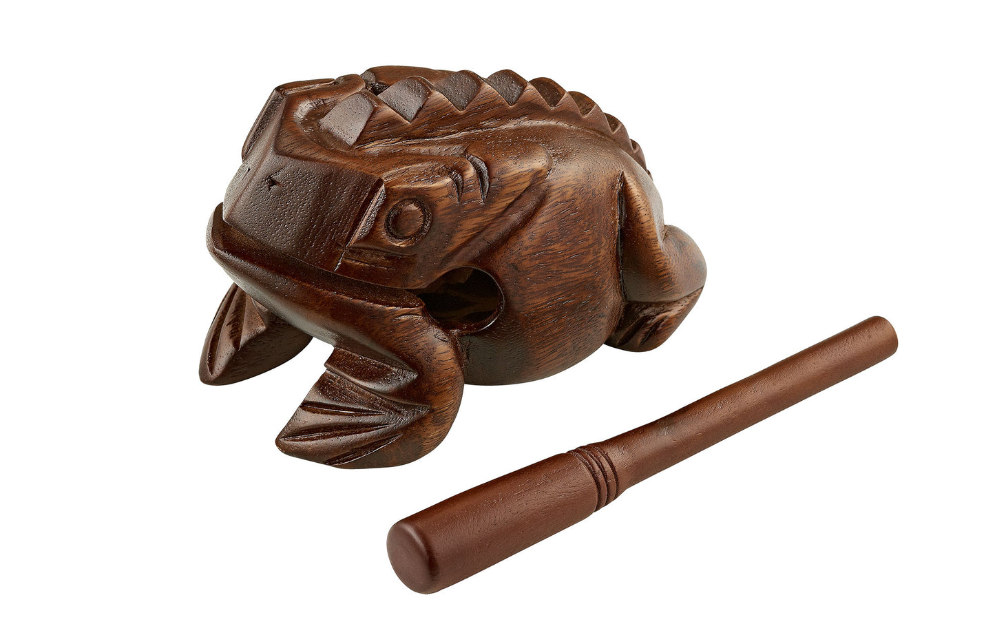 Frog guiro, en forme de grenouille, naturel