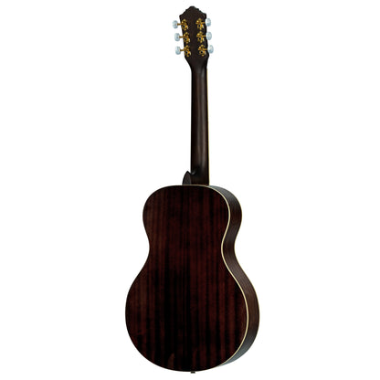 RRA-OCT, forme Parlor, table épicéa, fond & éclisses acajou, sillet 52 mm, housse assortie, bleu brillant