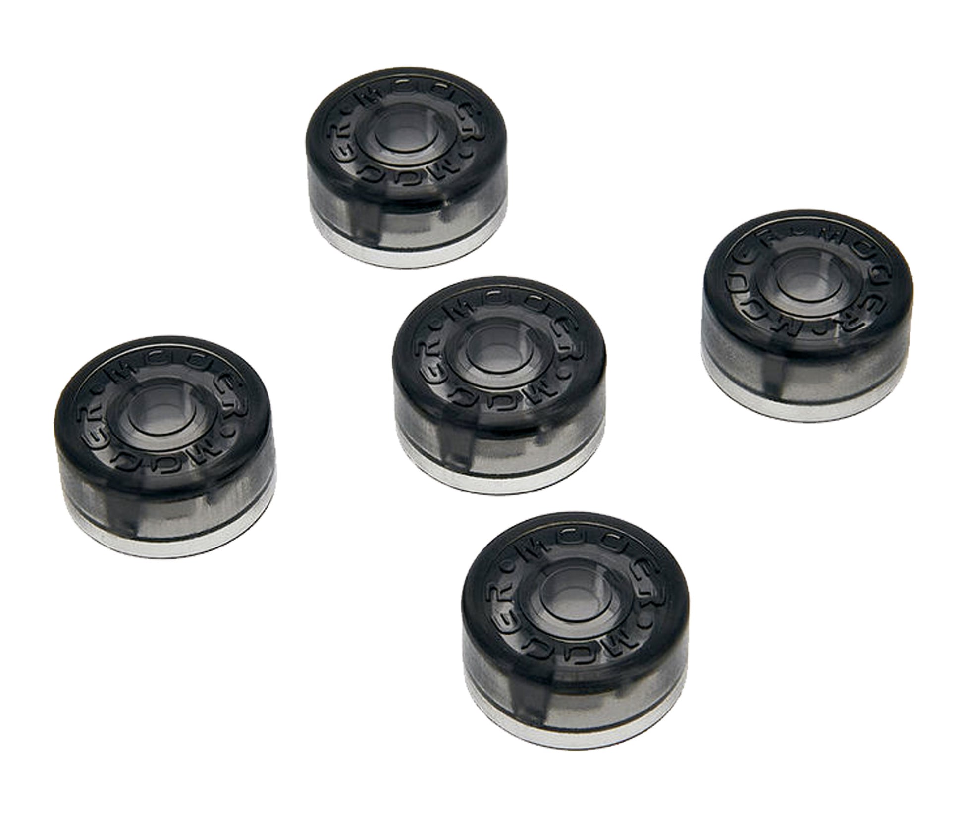 Set de 5 capuchons plastique pour footswitch, noir