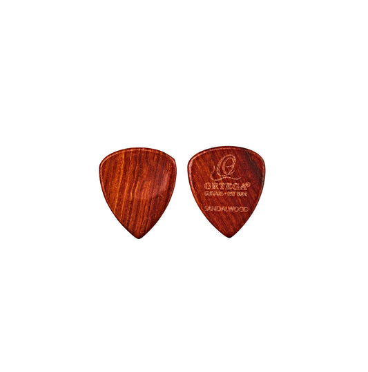 Set de 2 médiators en bois de sandalwood, épaisseur 2.5 mm