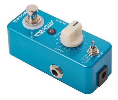 Pédale PITCH BOX, harmonisation 3 modes (Harmony, Pitch Shift, Detune), polyphonique, boîtier métal, true bypass, bleu