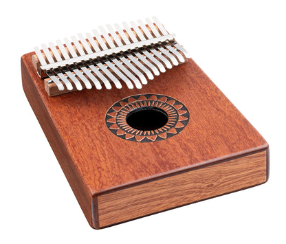 Kalimba Meinl avec rosace, 17 notes, design Sun - KA17SU