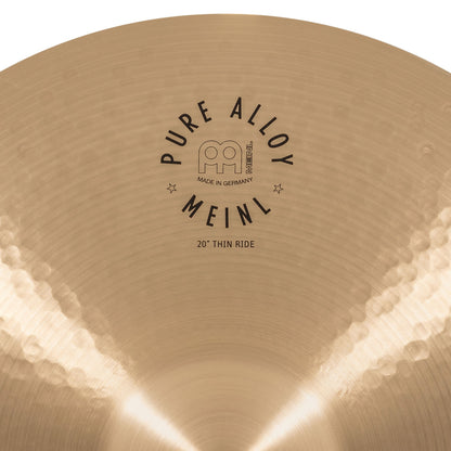 Thin Ride 20" Meinl Pure Alloy fini traditional martelé