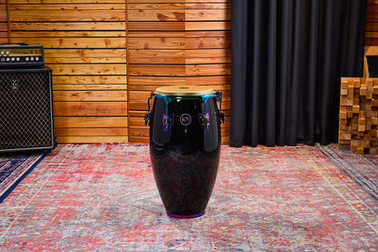 Tumba Spectrum 12" 1/2, fût Chêne Siam 3 plis, hauteur 76.2cm, peau true skin buffle, cercles SSR 4mm.