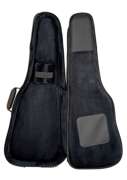 OGBEG-DLX-BK, housse Deluxe pour guitare électrique, coton résistant et déperlant, rembourrage intérieur 20mm, 2 poches, noir