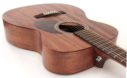 L450O, forme Orchestra Model, table acajou massif, fond acajou massif, éclisses acajou, sillet de tête 45 mm, naturel satiné