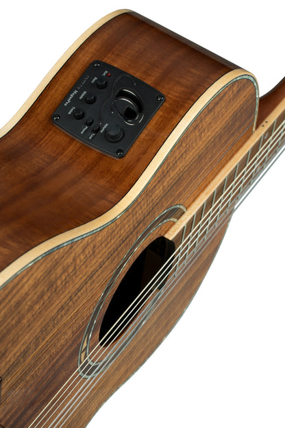 RE30TH-ACA, 30ème Anniversaire, EQ MagusPro/G, table acacia, f&e acacia, manche nato (47 mm), housse, naturel