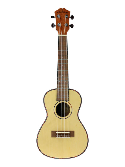 Ukulélé Concert, table épicéa, fond & éclisses acajou, touche & chevalet noyer, cordes Aquila, avec housse, naturel