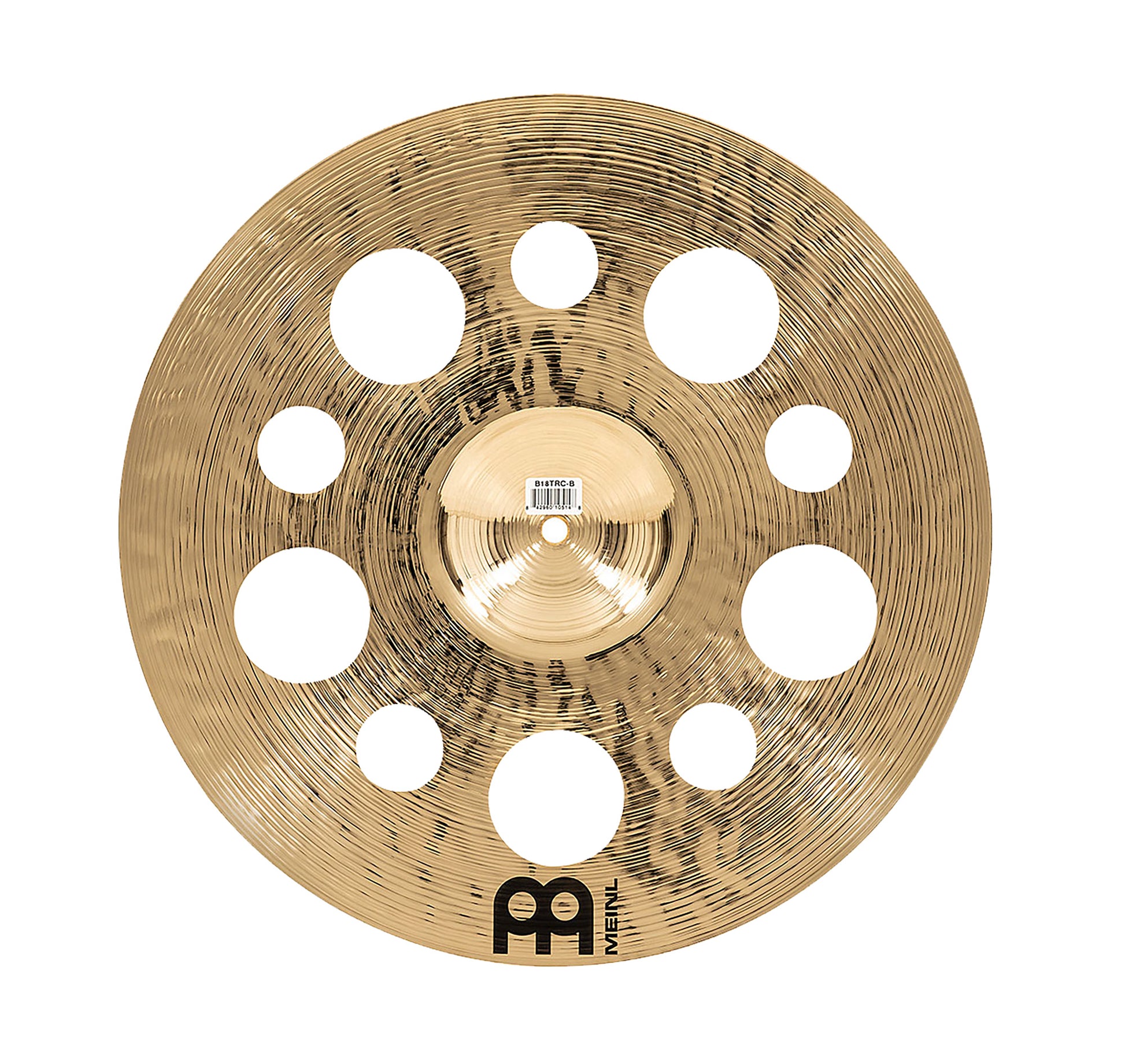 CRASH MEINL BYZANCE 18" BRILLANT TRASH, ALLIAGE BRONZE B20, MARTELÉE A LA MAIN, FINITION BRILLANT